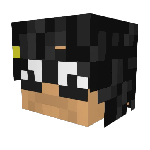 anitathepita Minecraft avatar head, 3D render