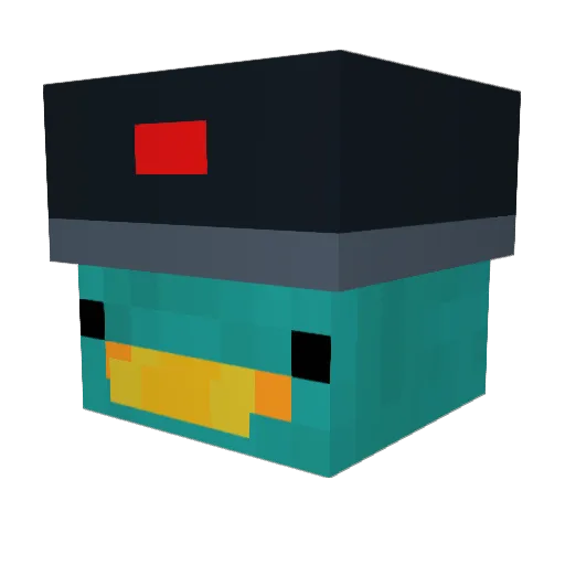 anizu Minecraft avatar head, 3D render