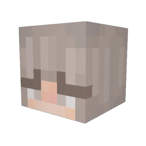 anjax444 Minecraft avatar head, 3D render