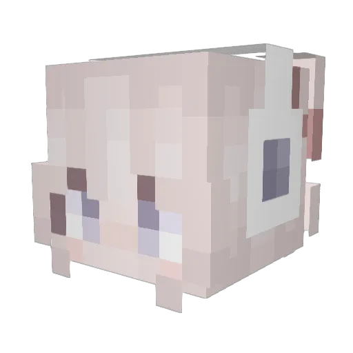 anjie0905 Minecraft avatar head, 3D render
