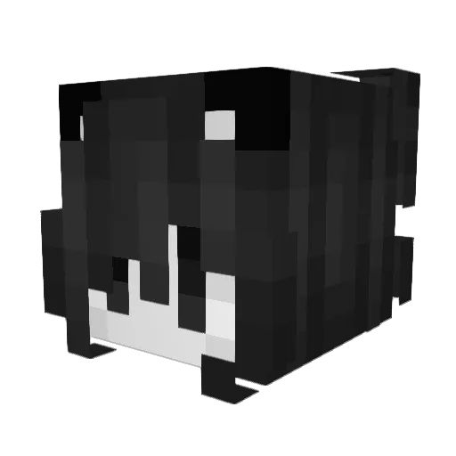 anjimdead Minecraft avatar head, 3D render