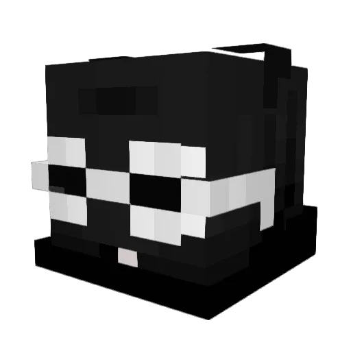 anjvro Minecraft avatar head, 3D render