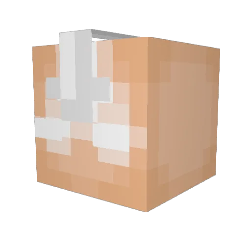 ankerbjerk Minecraft avatar head, 3D render