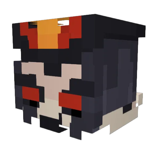 ankijpeg Minecraft avatar head, 3D render