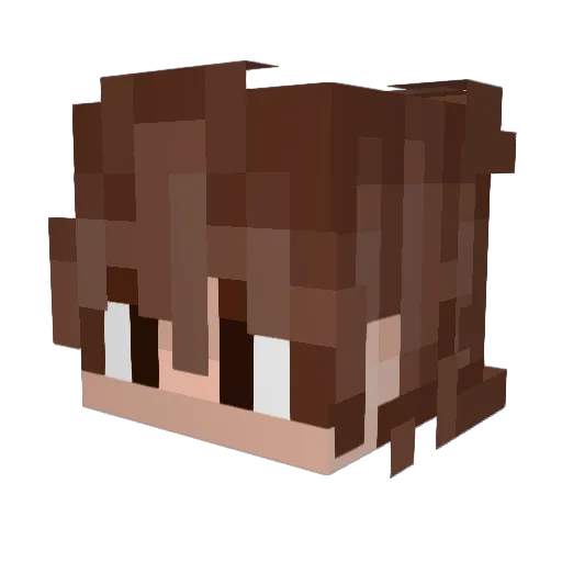 ankopean Minecraft avatar head, 3D render