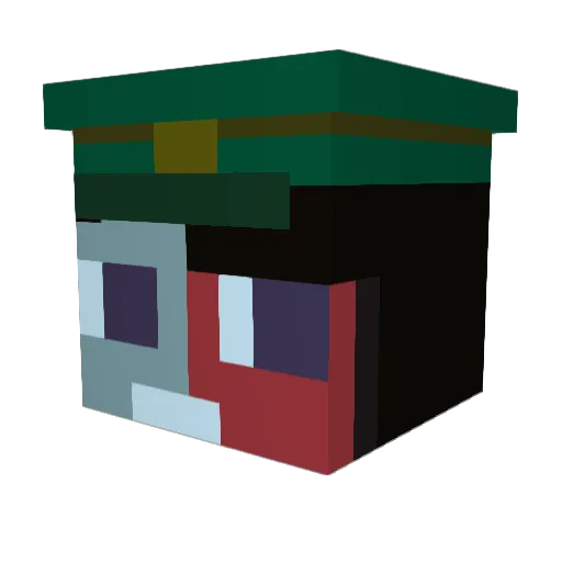 ankrisa Minecraft avatar head, 3D render