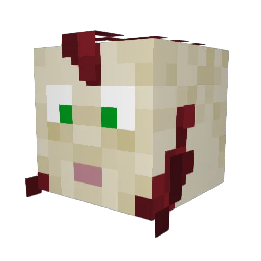 ankylosaurus12 Minecraft avatar head, 3D render