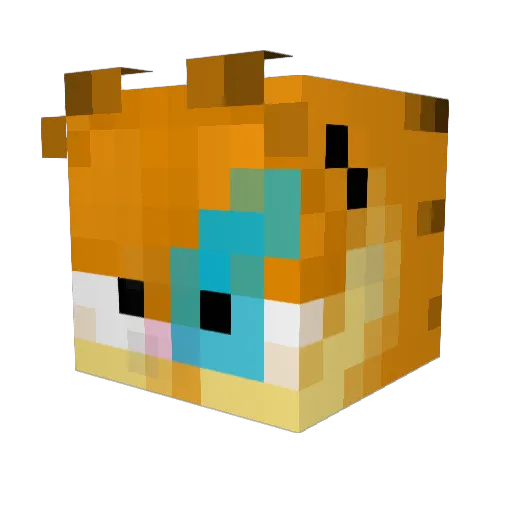 anlakiii Minecraft avatar head, 3D render