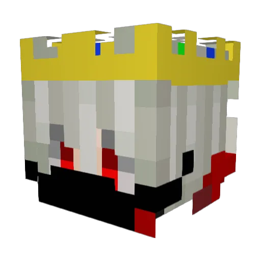 anmRaposa Minecraft avatar head, 3D render