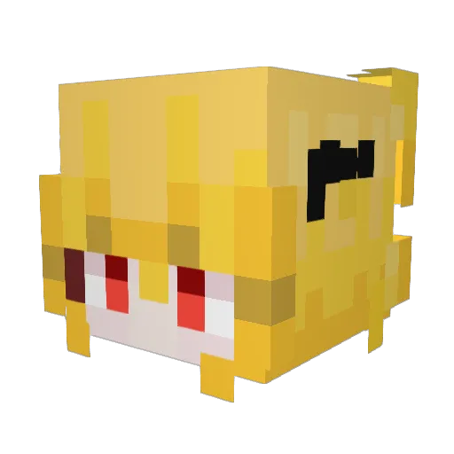 anmasggezpro Minecraft avatar head, 3D render