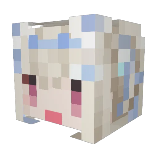 ann1mar Minecraft avatar head, 3D render