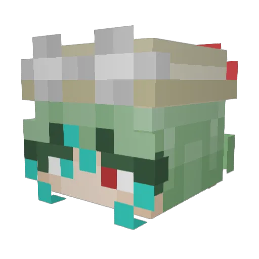 ann4444 Minecraft avatar head, 3D render
