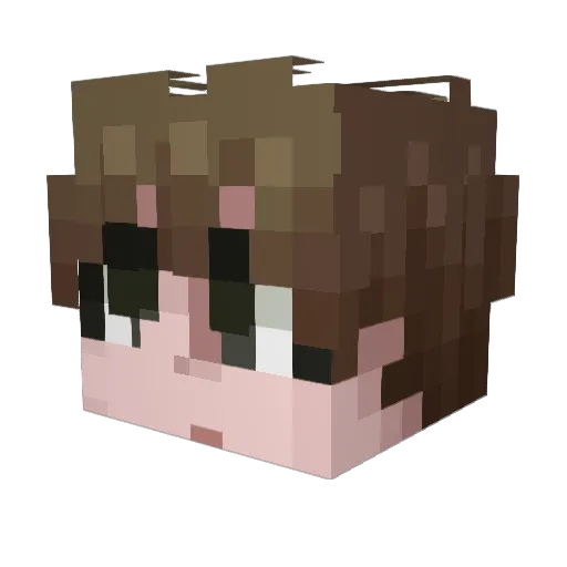 ann8969 Minecraft avatar head, 3D render