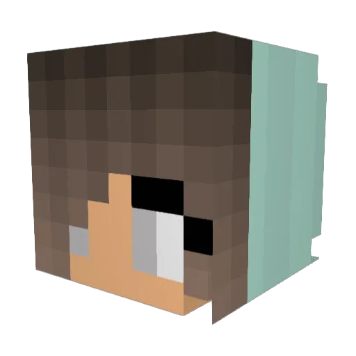 anna172839 Minecraft avatar head, 3D render