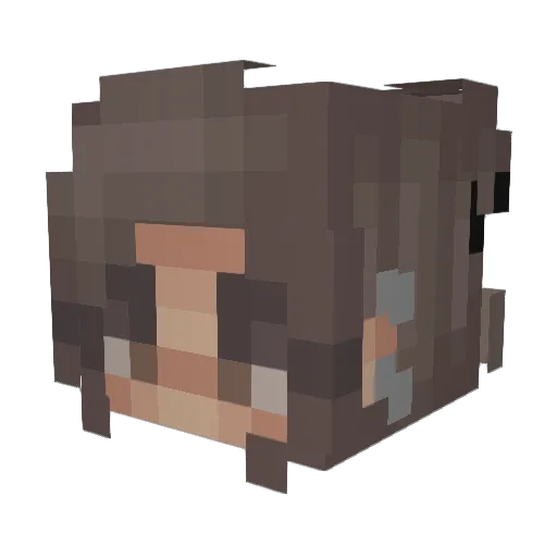 anna6el Minecraft avatar head, 3D render
