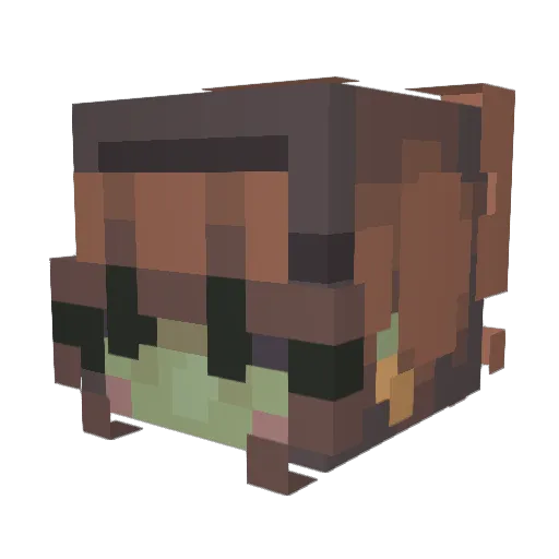 annaIise Minecraft avatar head, 3D render