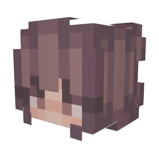 anna_1212 Minecraft avatar head, 3D render
