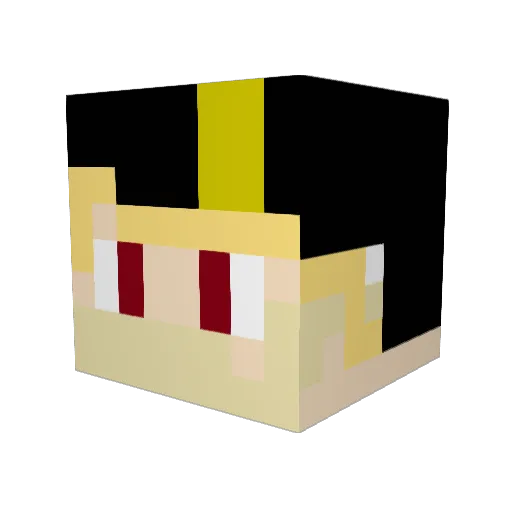 anna_923 Minecraft avatar head, 3D render