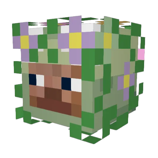 anna_99 Minecraft avatar head, 3D render