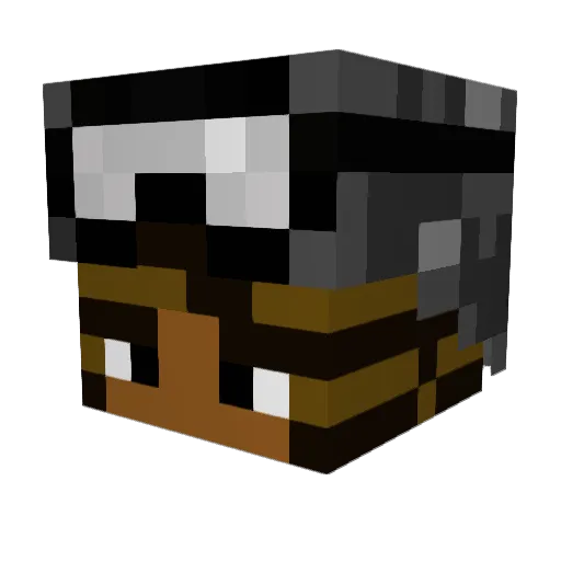 anna_anima Minecraft avatar head, 3D render