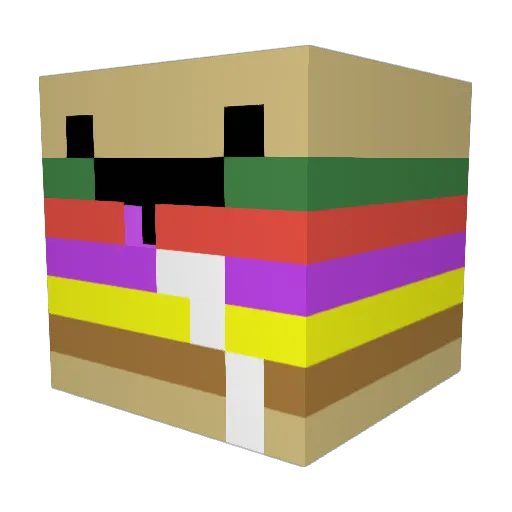 anna_elf Minecraft avatar head, 3D render