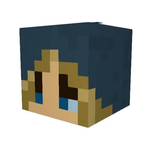 annab321 Minecraft avatar head, 3D render