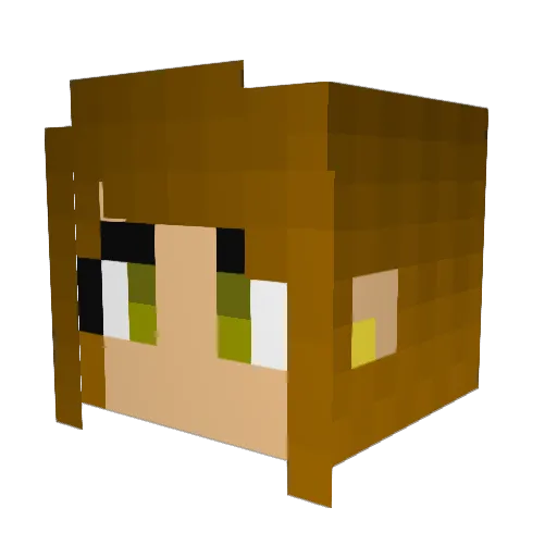 annabananagoanna Minecraft avatar head, 3D render