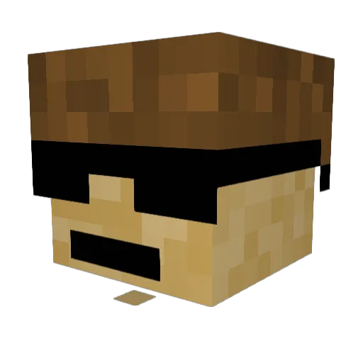 annabananakin Minecraft avatar head, 3D render