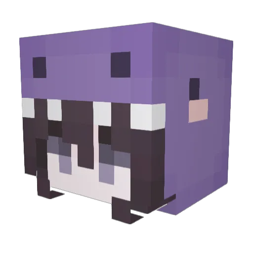 annabdr Minecraft avatar head, 3D render