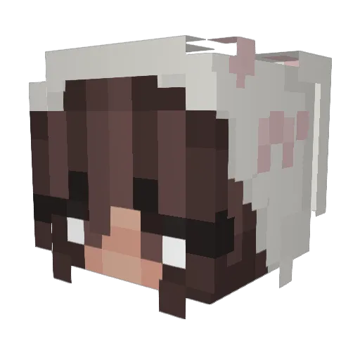 annabeexox Minecraft avatar head, 3D render