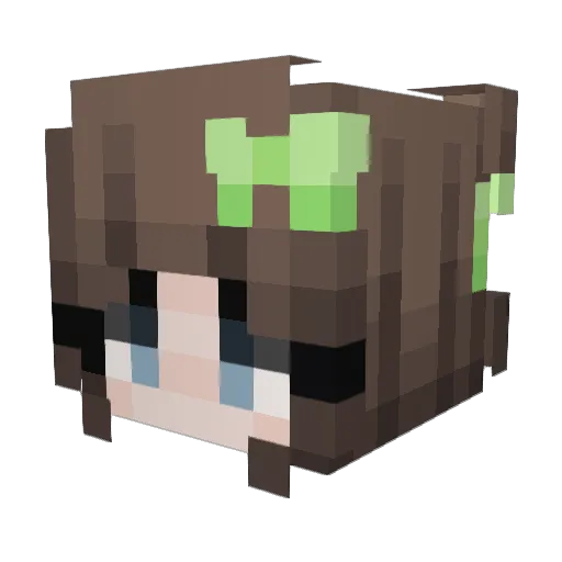 annabellarie Minecraft avatar head, 3D render
