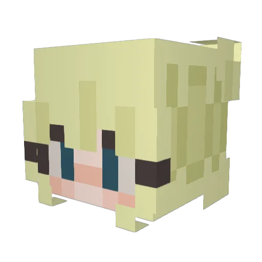 annabut_nomaria Minecraft avatar head, 3D render