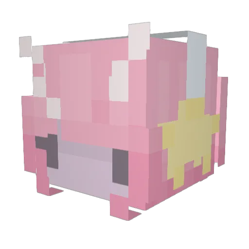 annabxllx Minecraft avatar head, 3D render