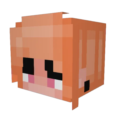 annacatzs Minecraft avatar head, 3D render