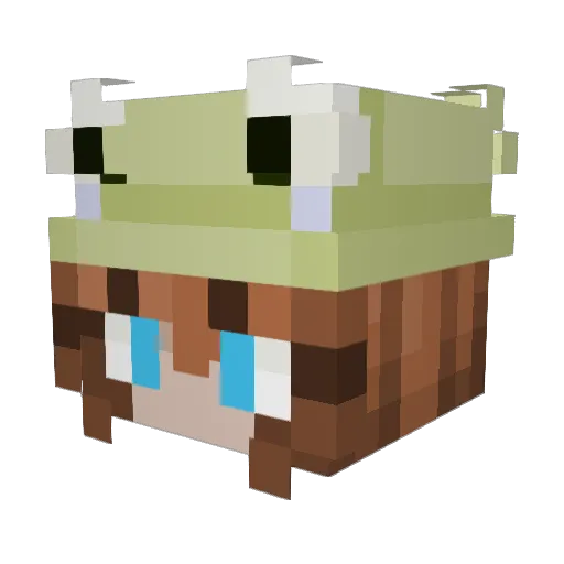 annachunk Minecraft avatar head, 3D render