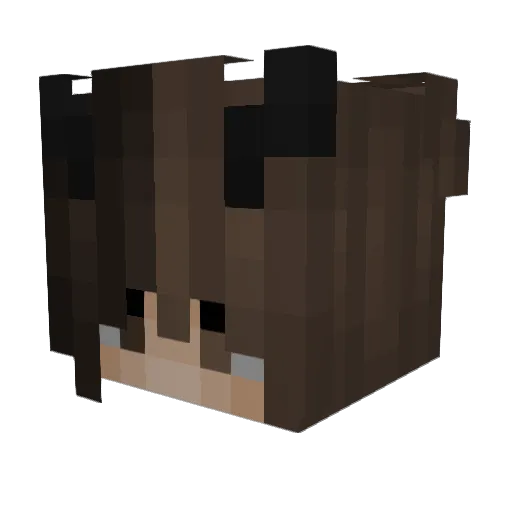 annaeeh Minecraft avatar head, 3D render