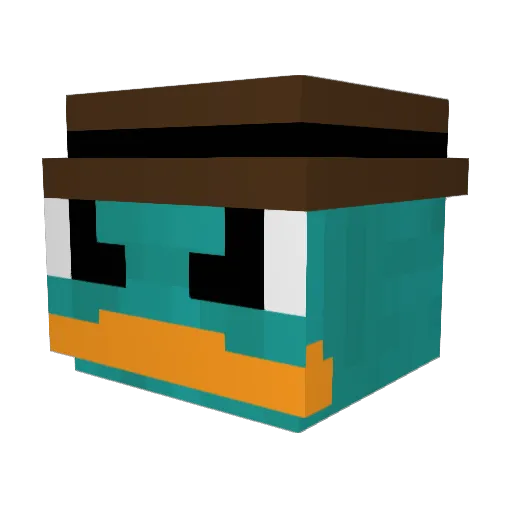 annahegs Minecraft avatar head, 3D render