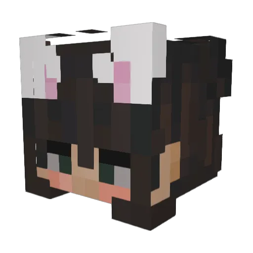 annahuynher3000 Minecraft avatar head, 3D render