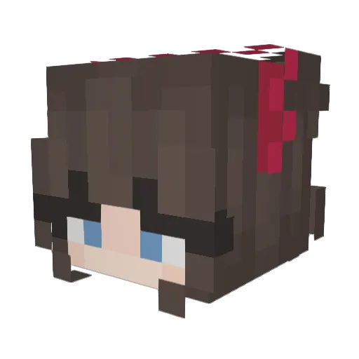 annakpo Minecraft avatar head, 3D render