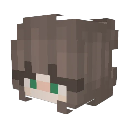 annam0ntana Minecraft avatar head, 3D render