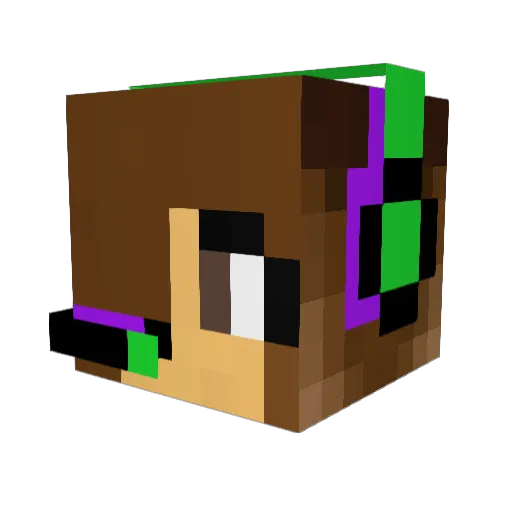 annas06 Minecraft avatar head, 3D render