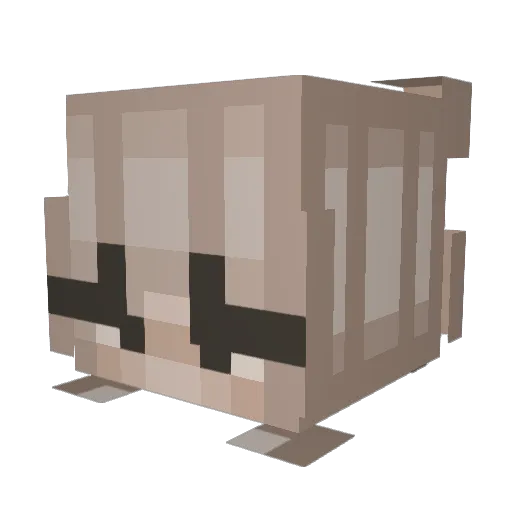 annasdead Minecraft avatar head, 3D render