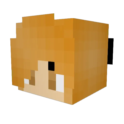 annatheboss Minecraft avatar head, 3D render