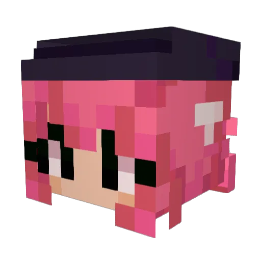 annathesia Minecraft avatar head, 3D render