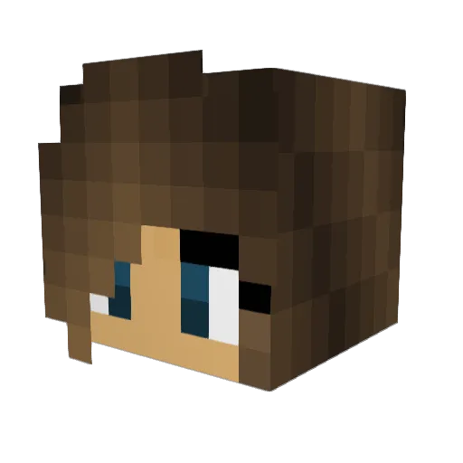 annawolf1 Minecraft avatar head, 3D render