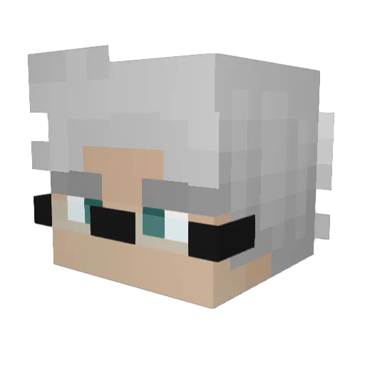 annefranksuncle Minecraft avatar head, 3D render