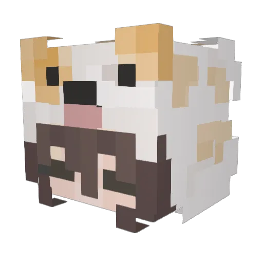 annehaneh Minecraft avatar head, 3D render