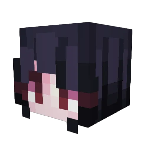 anneisaway Minecraft avatar head, 3D render