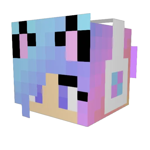annexdlol Minecraft avatar head, 3D render