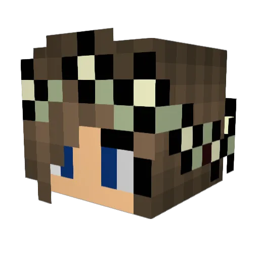 anni4357 Minecraft avatar head, 3D render